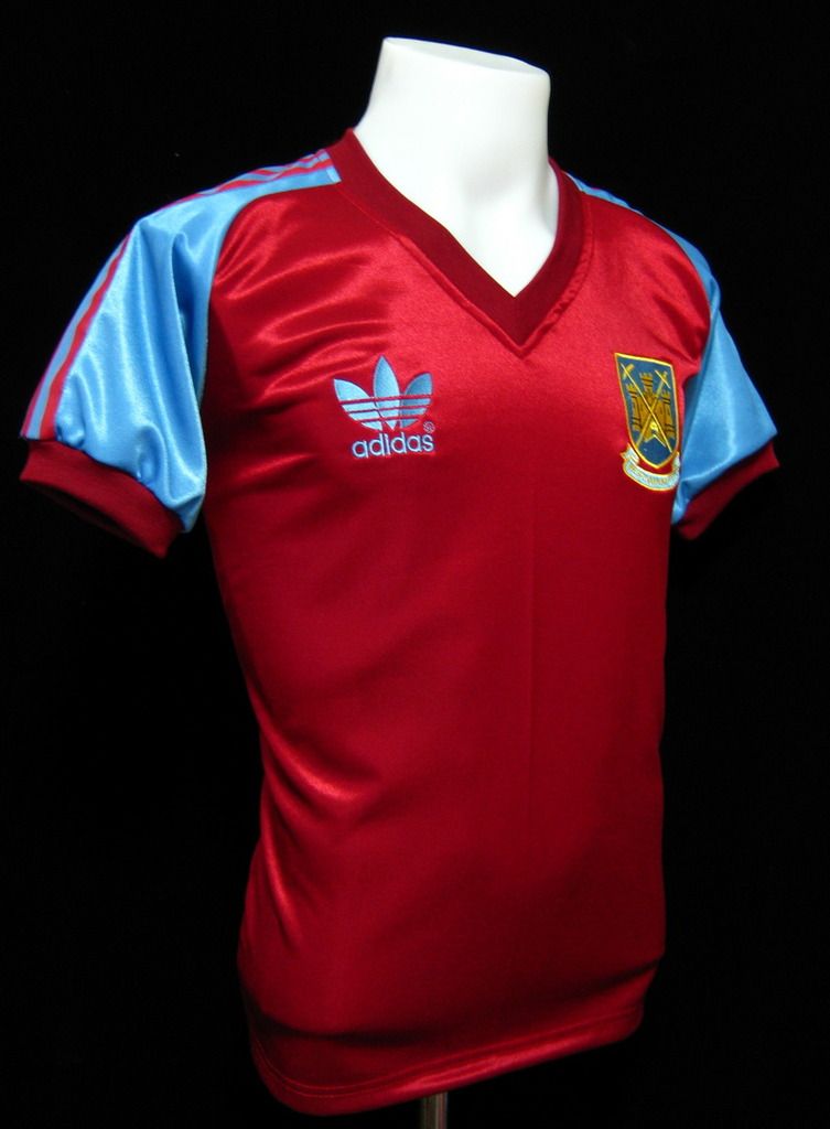 west ham unsponsored shirt