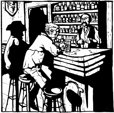 Bar Scene Walking into the bar, where hopefully nobody knows your name.