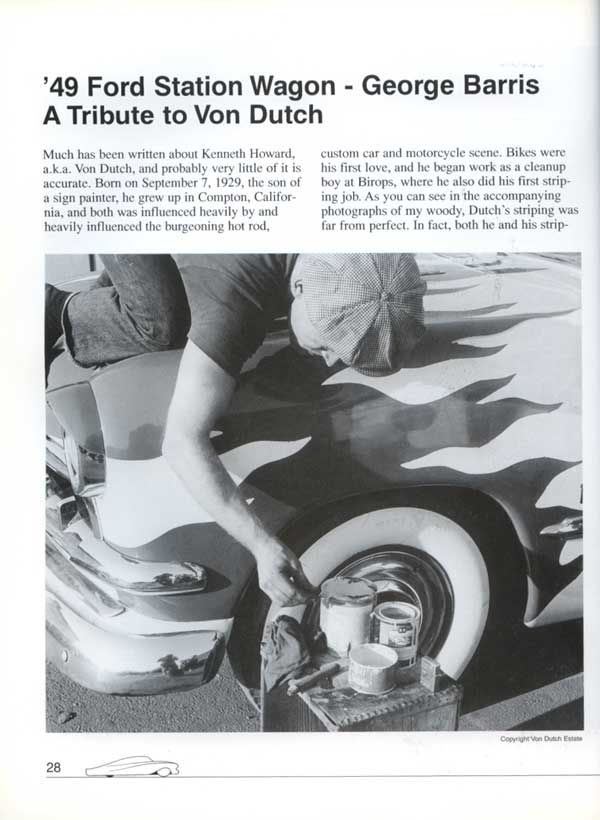 Barris Kustom Хꥹ '49 Ford - George Barris  A Tribute to Von Dutch 