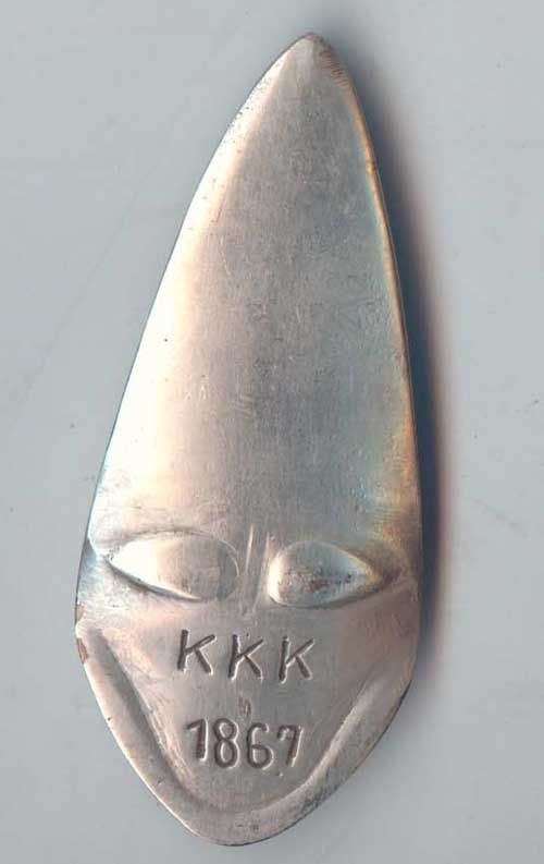 Antique Cult Goods/1867's KKK Silver Badge