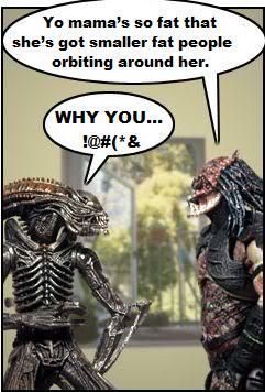uhm... fighting with other aliens?