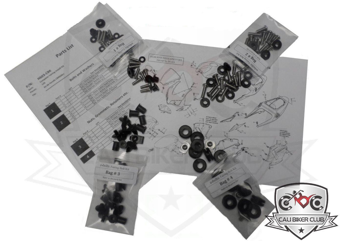 Complete Fairing Bolt Kit Body Screws Stainless for Yamaha R6 20062007