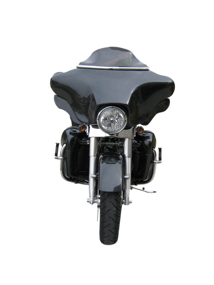 Vivid Gloss Black Pair Lower Vented Leg Fairings FOR HarleyDavidson