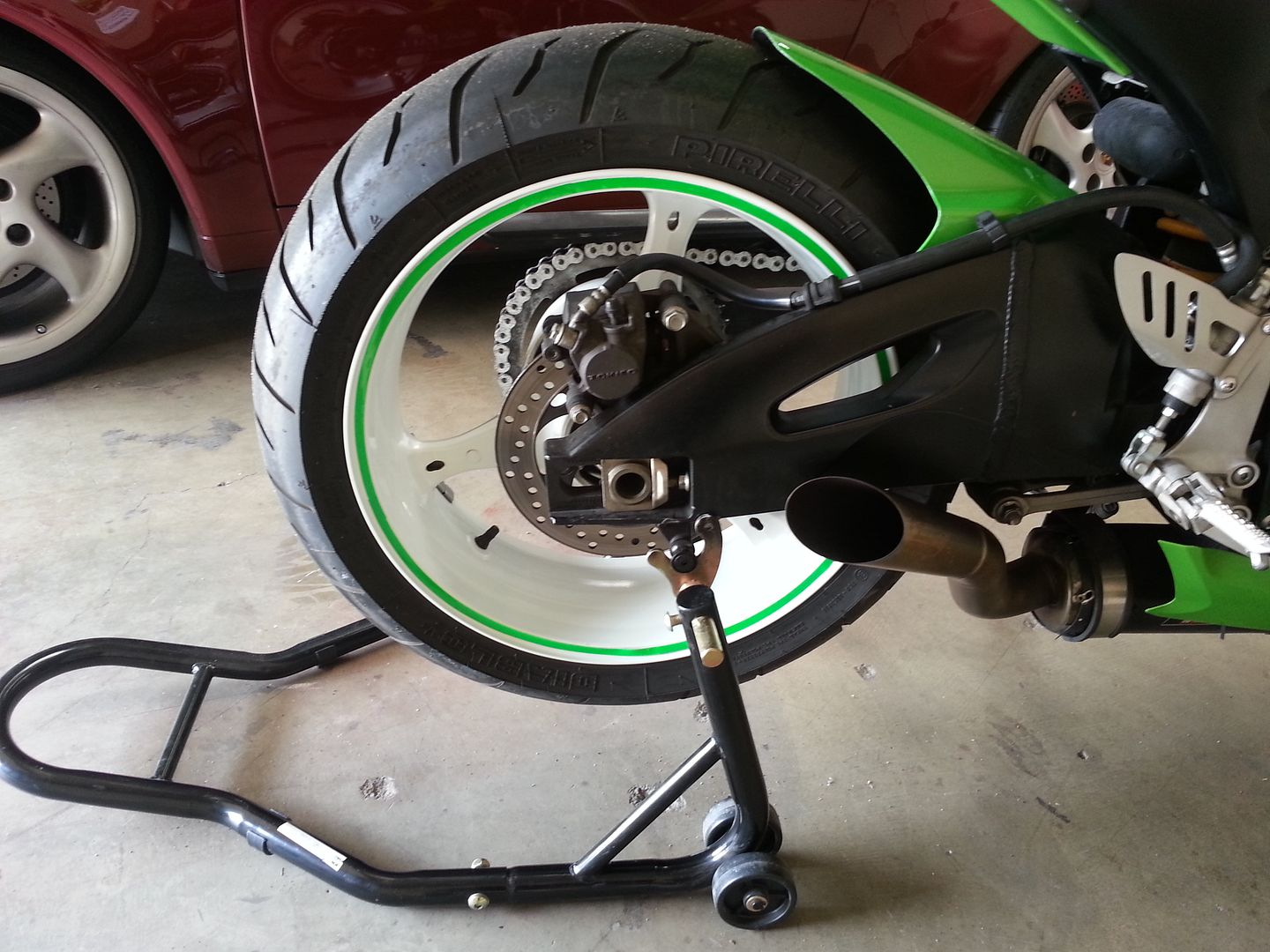 Lime Green RIM Tape STICKERS Wheel Vinyl 17 inch Decals Car Motorcycle