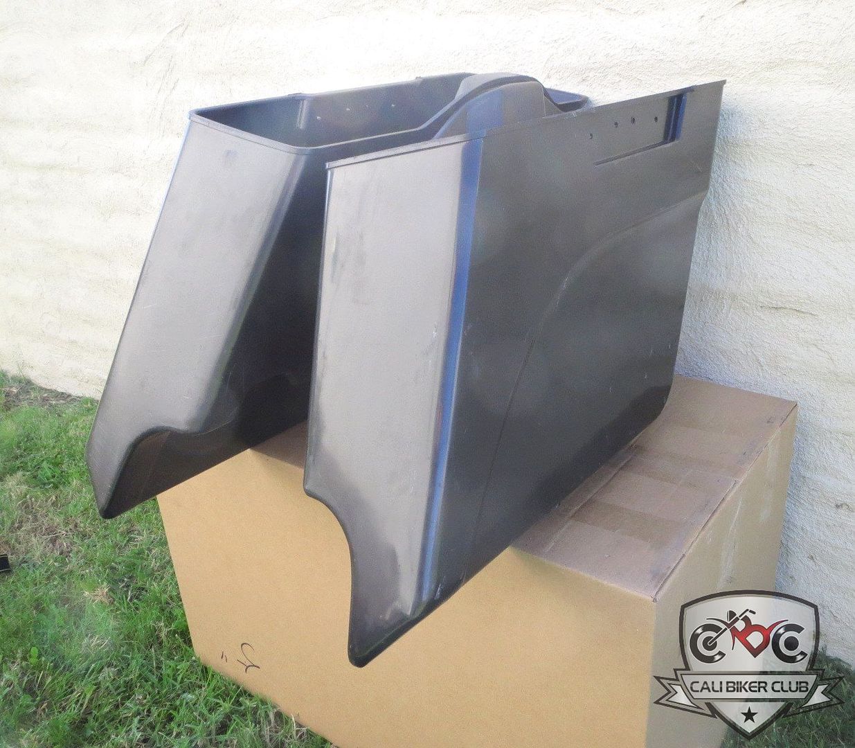 Extended 5 Hard Saddlebags 5 Inch Stretched No Lids For Harley 